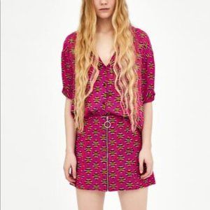 Zara geometric miniskirt